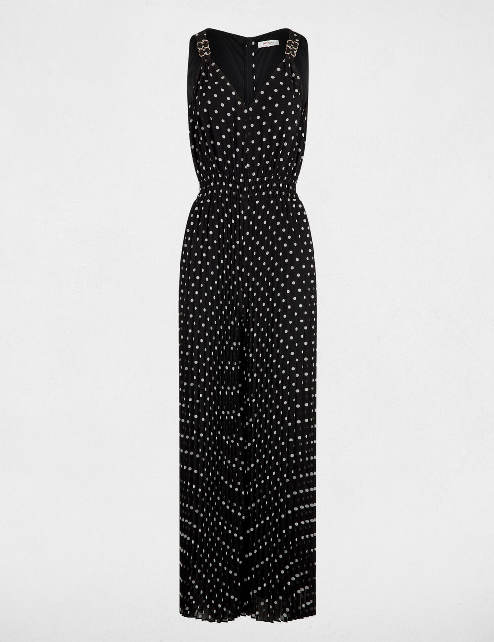 Flie&szlig;ender, plissierter Overall mehrfarbig damen