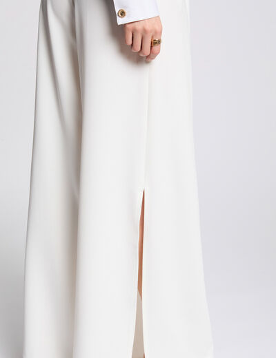 Fließende weite Hose weiss damen