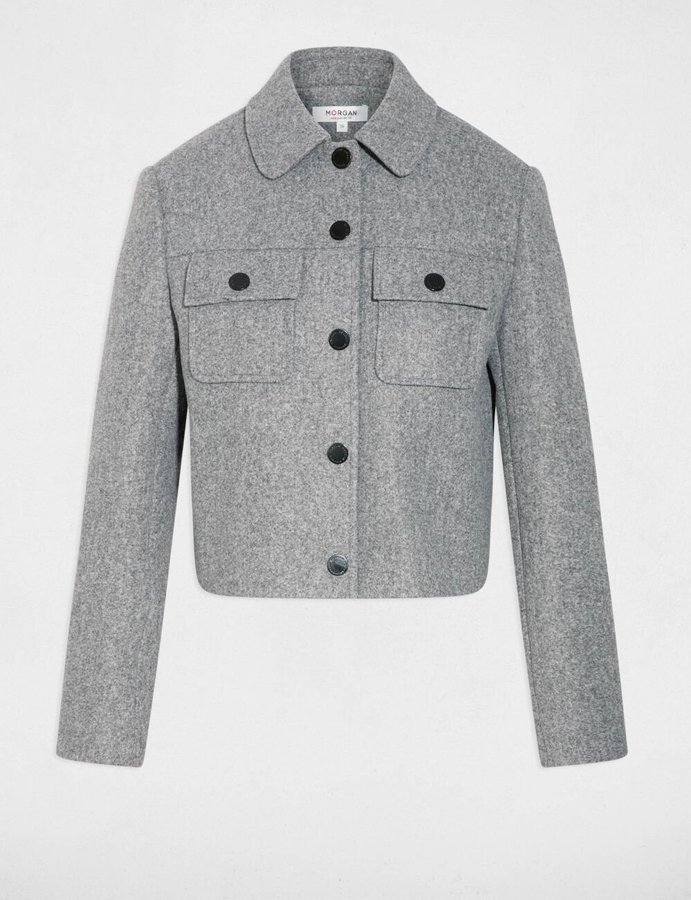 Veste ajust&eacute;e sans manches gris moyen femme