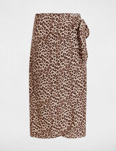 Bedruckter Midirock mehrfarbig damen