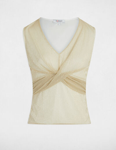 Ärmelloses Tanktop goldgelb damen