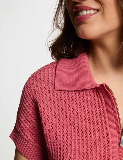 rollkragenpullover mit reiverschluss altrosa damen Rollkragenpullover mit Reißverschluss altrosa damen