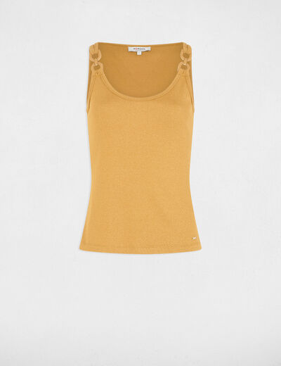 Ärmelloses Tanktop senfgelb damen