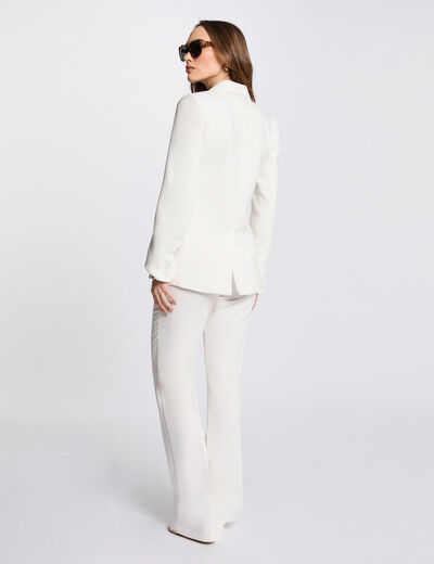 Knopfblazer weiss damen