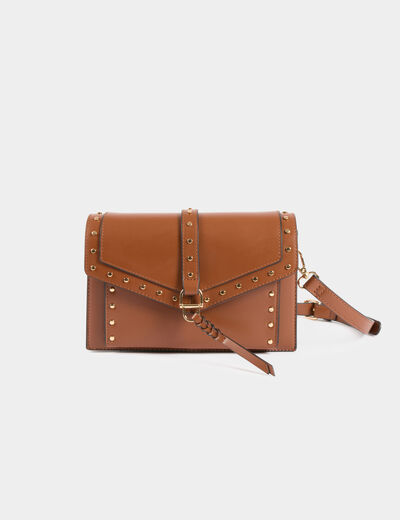 Sac avec clous marron femme