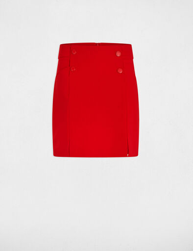 jupe courte a boutons rouge femme Jupe courte à boutons rouge femme