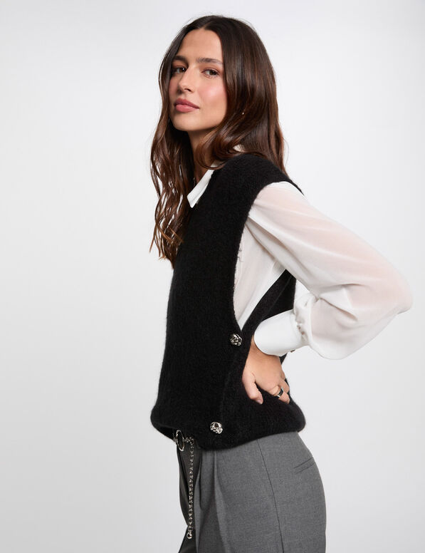 armelloser pullover schwarz damen Ärmelloser Pullover schwarz damen