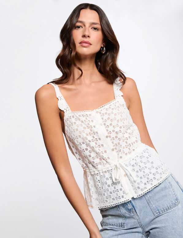 armelloses top weiss damen Ärmelloses Top weiss damen