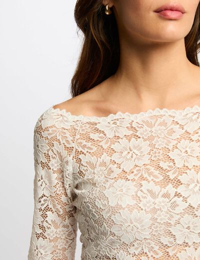 Langarmshirt weiss damen