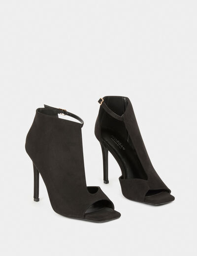 Sandalen mit Absatz schwarz damen