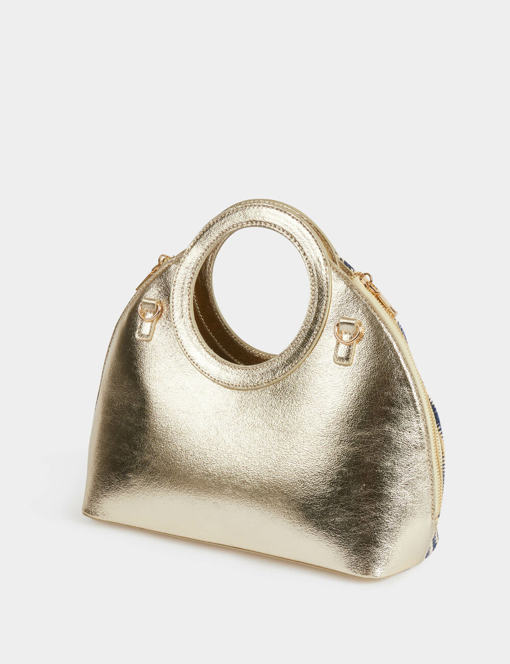 Tasche mit rundem Henkel mehrfarbig damen