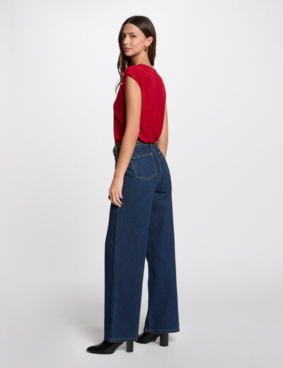 Kurzarm-T-Shirt rot damen