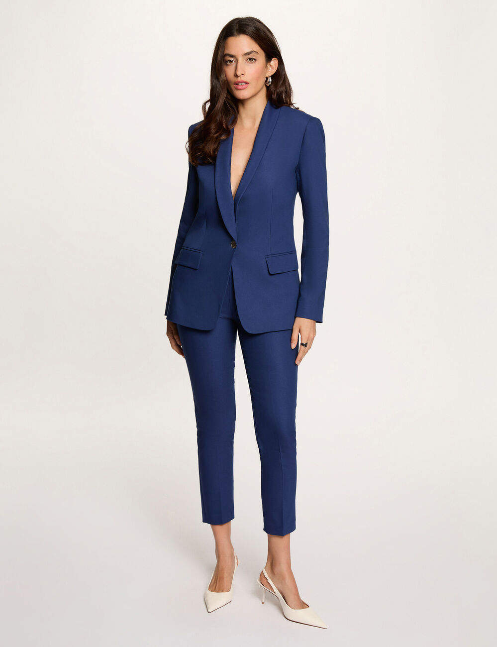 7/8-Zigarettenhose marineblau damen