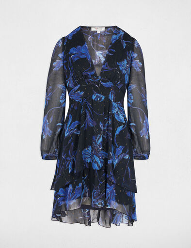 kurzes a linien kleid mit print mehrfarbig damen Kurzes A-Linien-Kleid mit Print mehrfarbig damen