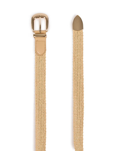 Geflochtener Gürtel beige damen