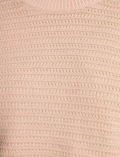 Kurzarm-Pullover beige damen