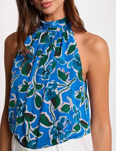 Blouse sans manches multicolore femme