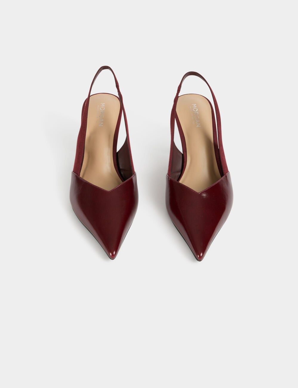 Slingback-Pumps bordeaux damen