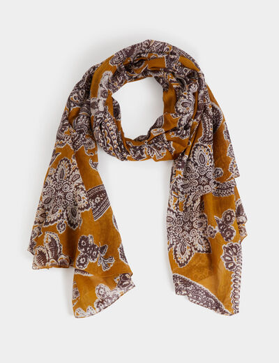 Foulard imprimé cachemire multicolore femme