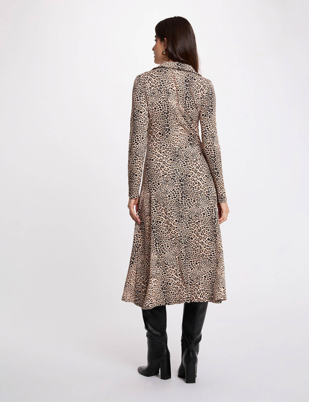 Robe chemise imprim&eacute;e multicolore femme