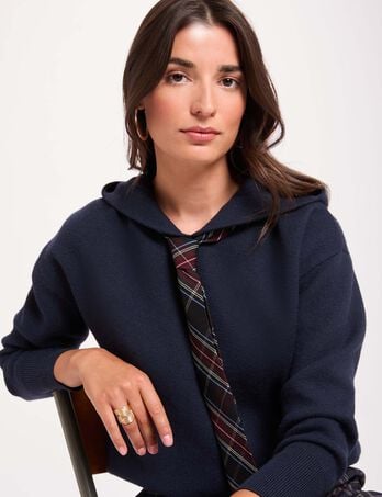 Kapuzensweatshirt marineblau damen