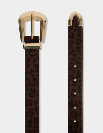 Ceinture croco multicolore femme