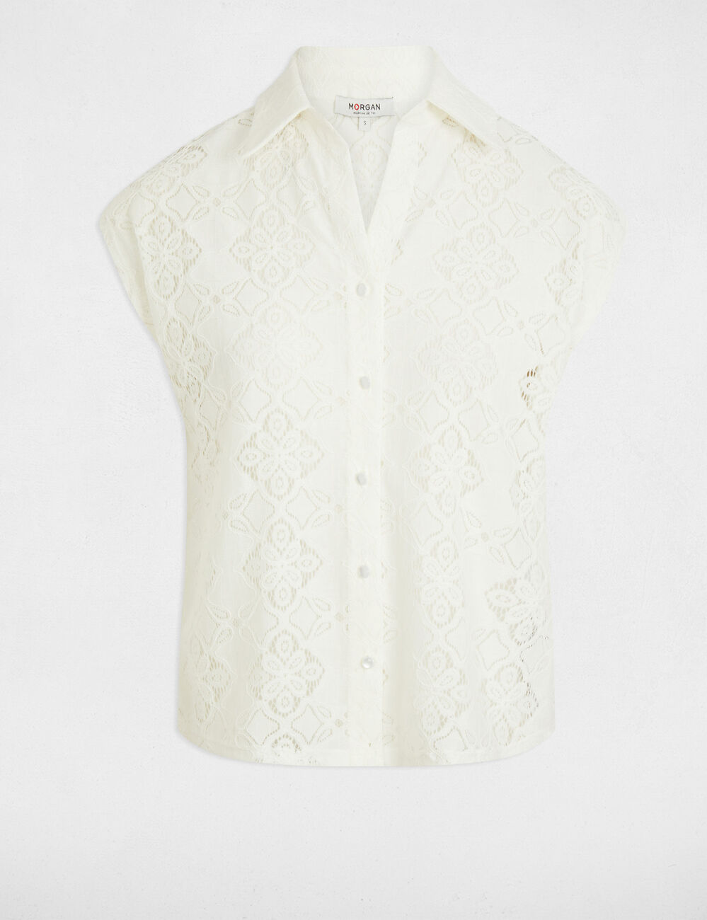 T-shirt manches courtes blanc femme