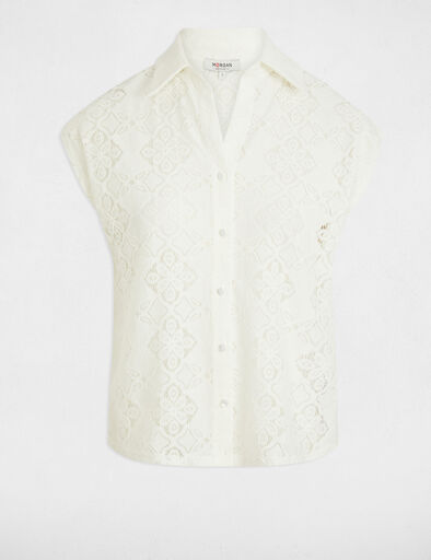 T-shirt manches courtes blanc femme