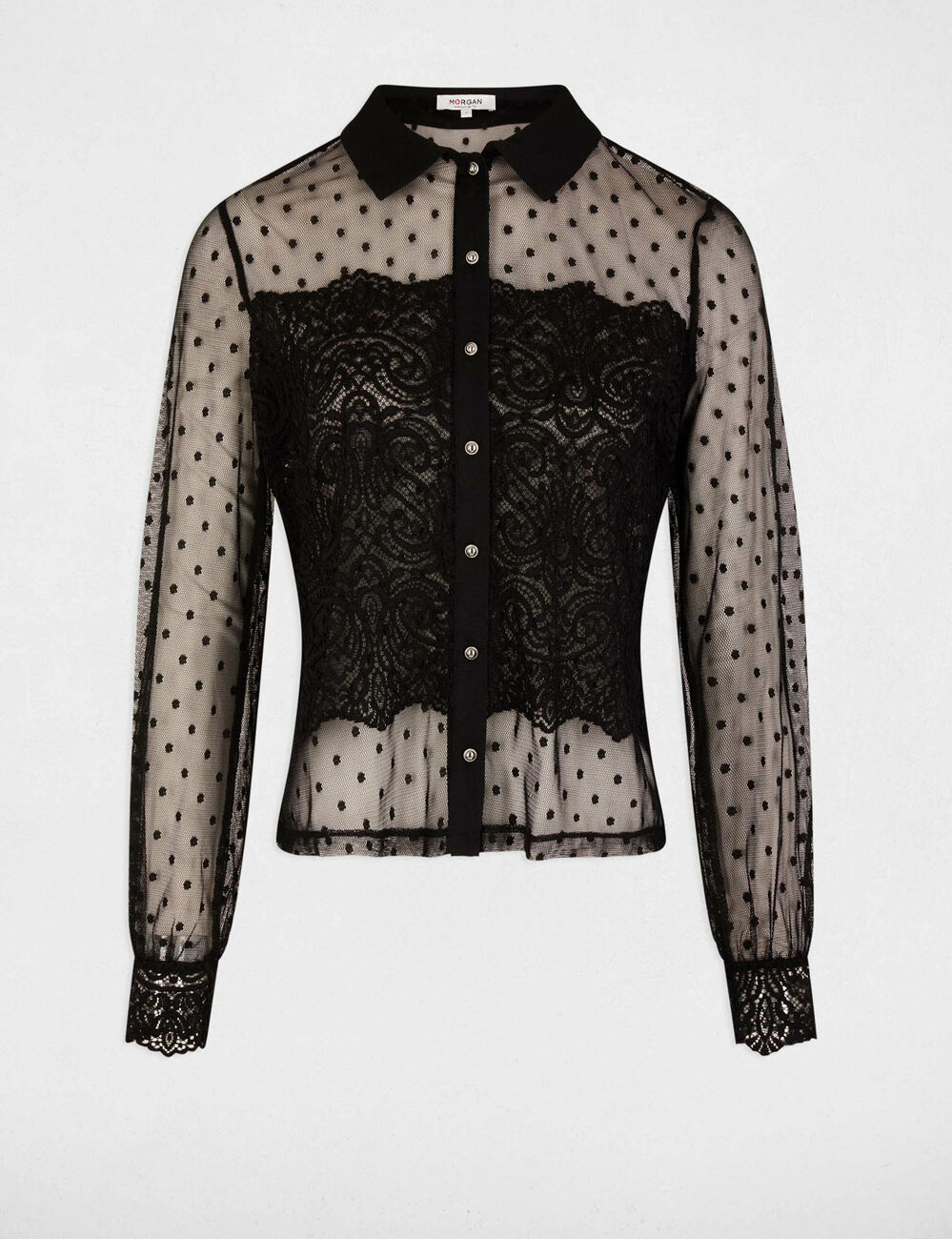 Langarmshirt schwarz damen