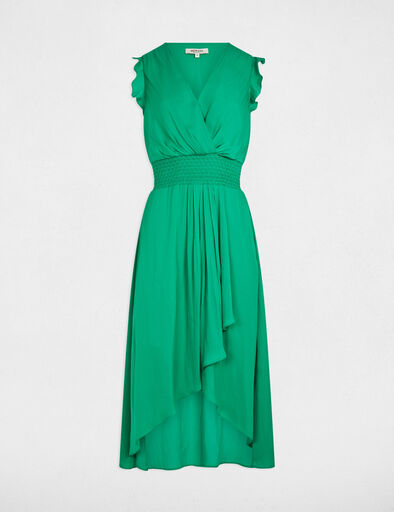 robe droite fluide sans manches vert emeraude femme smaragdgrün damen