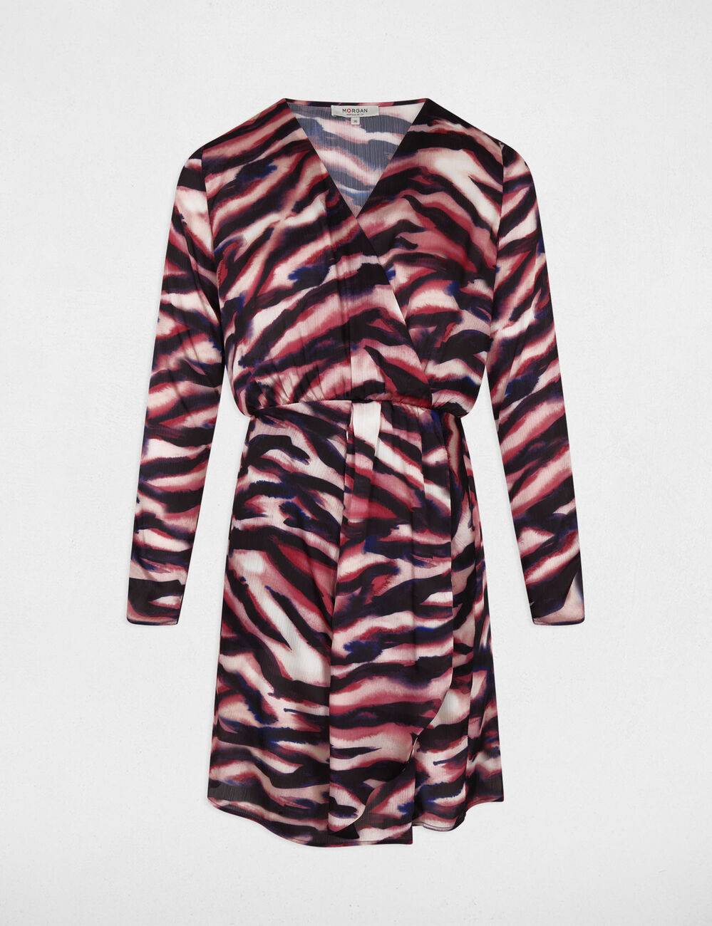 Wickelkleid kurz mehrfarbig damen