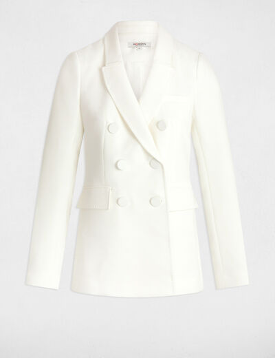 Knopfblazer weiss damen