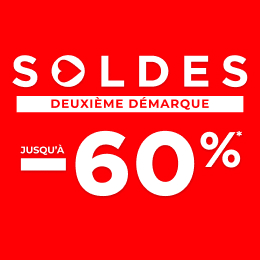 soldes: jusqu'à -60%