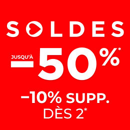 Soldes : jusqu'à -50%