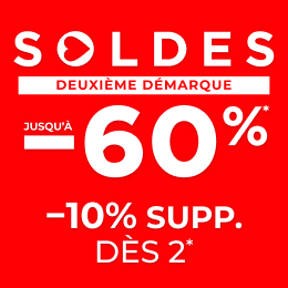 soldes: jusqu'à -60%