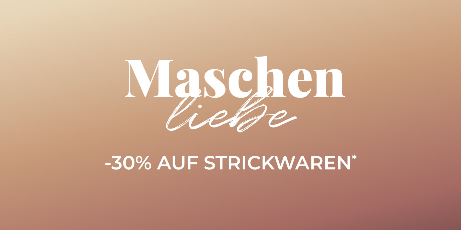-30% auf strickwaren