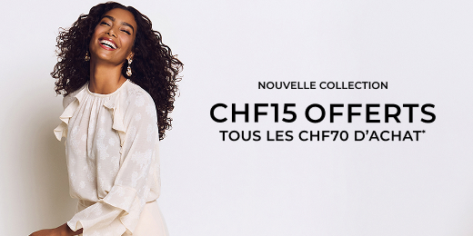 chf 15 OFFERTS TOUS LES CHF70 D'ACHAT*