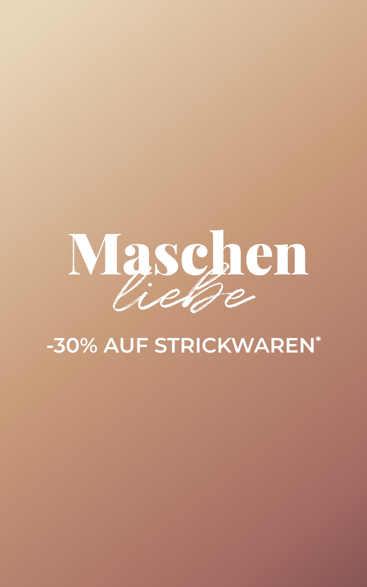 -30% auf strickwaren