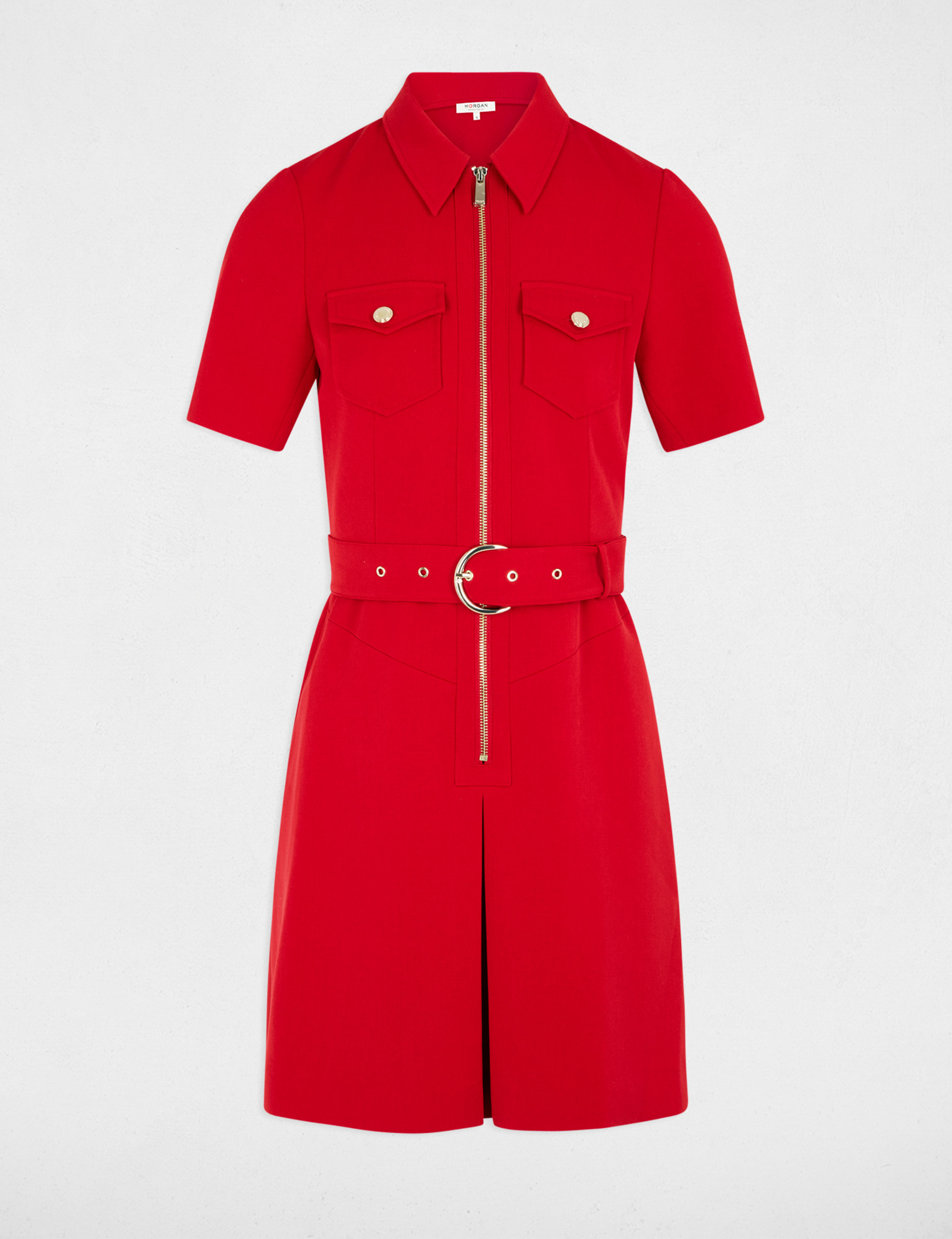 Kurzes, eng anliegendes Kleid rot damen