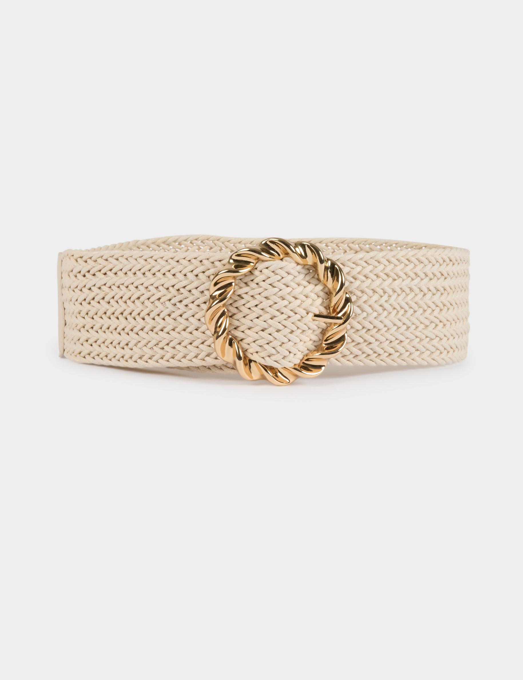 ceinture tressee ivoire femme elfenbein damen