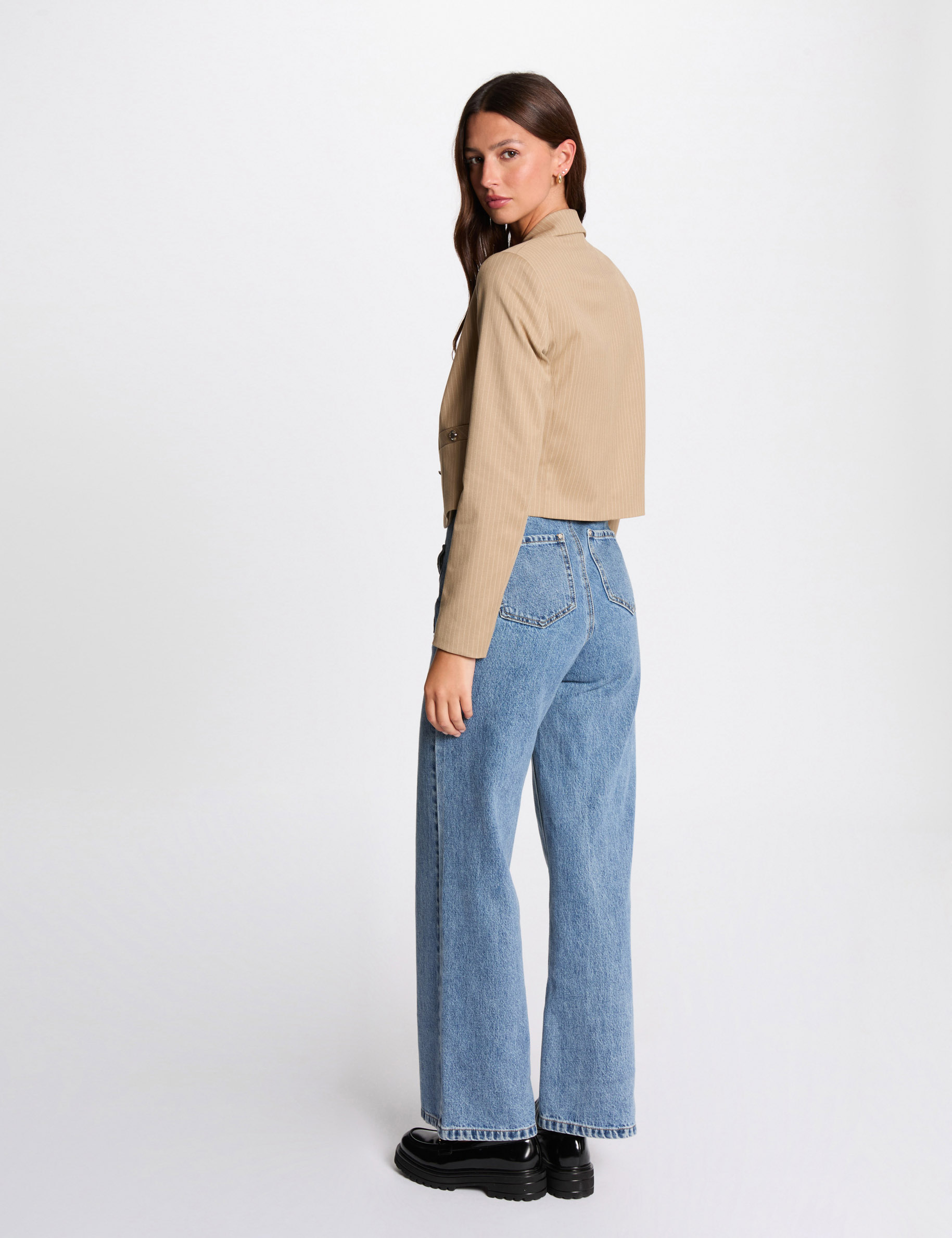 Blazer a rayure femme best sale