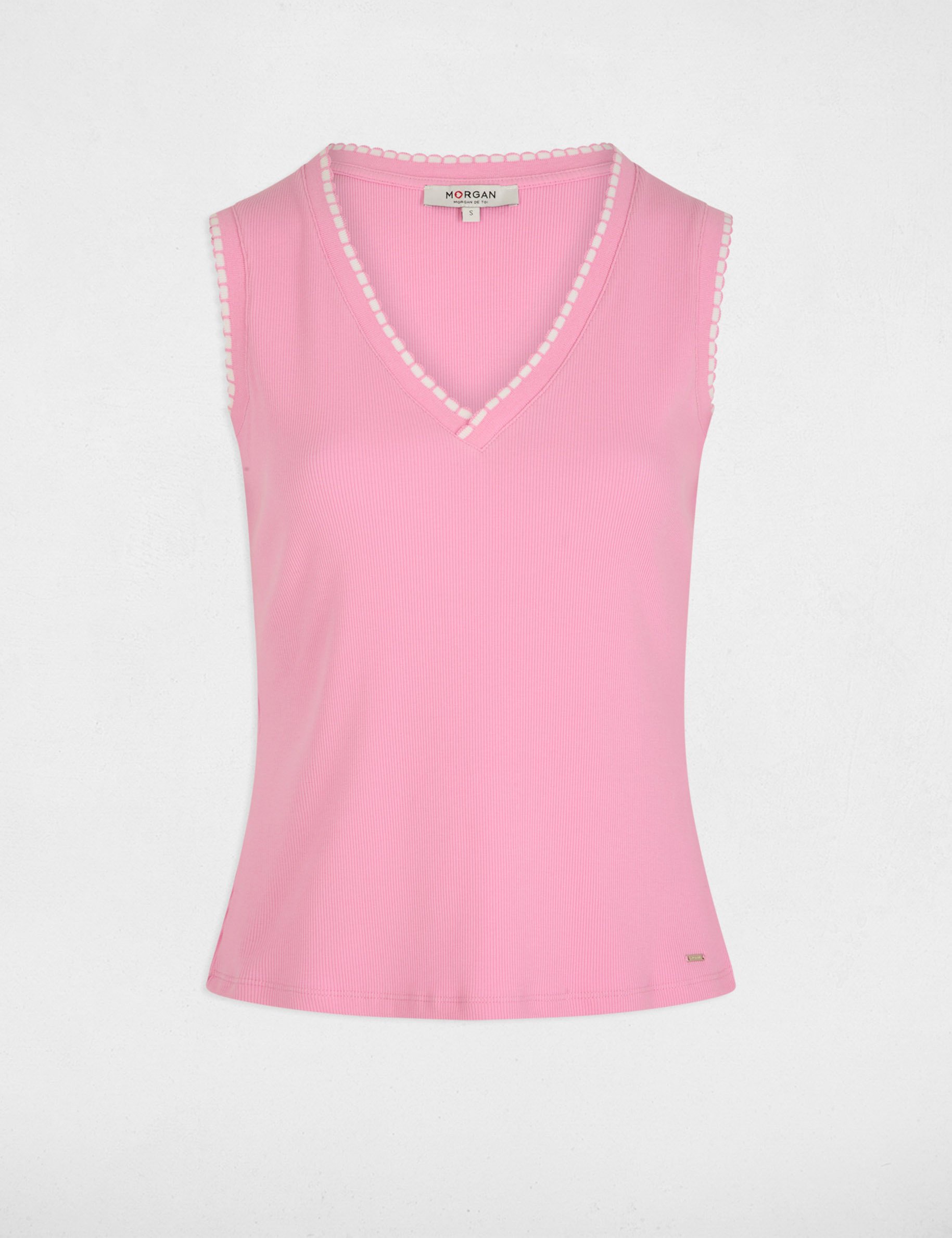 &Auml;rmelloses Tanktop rosa damen