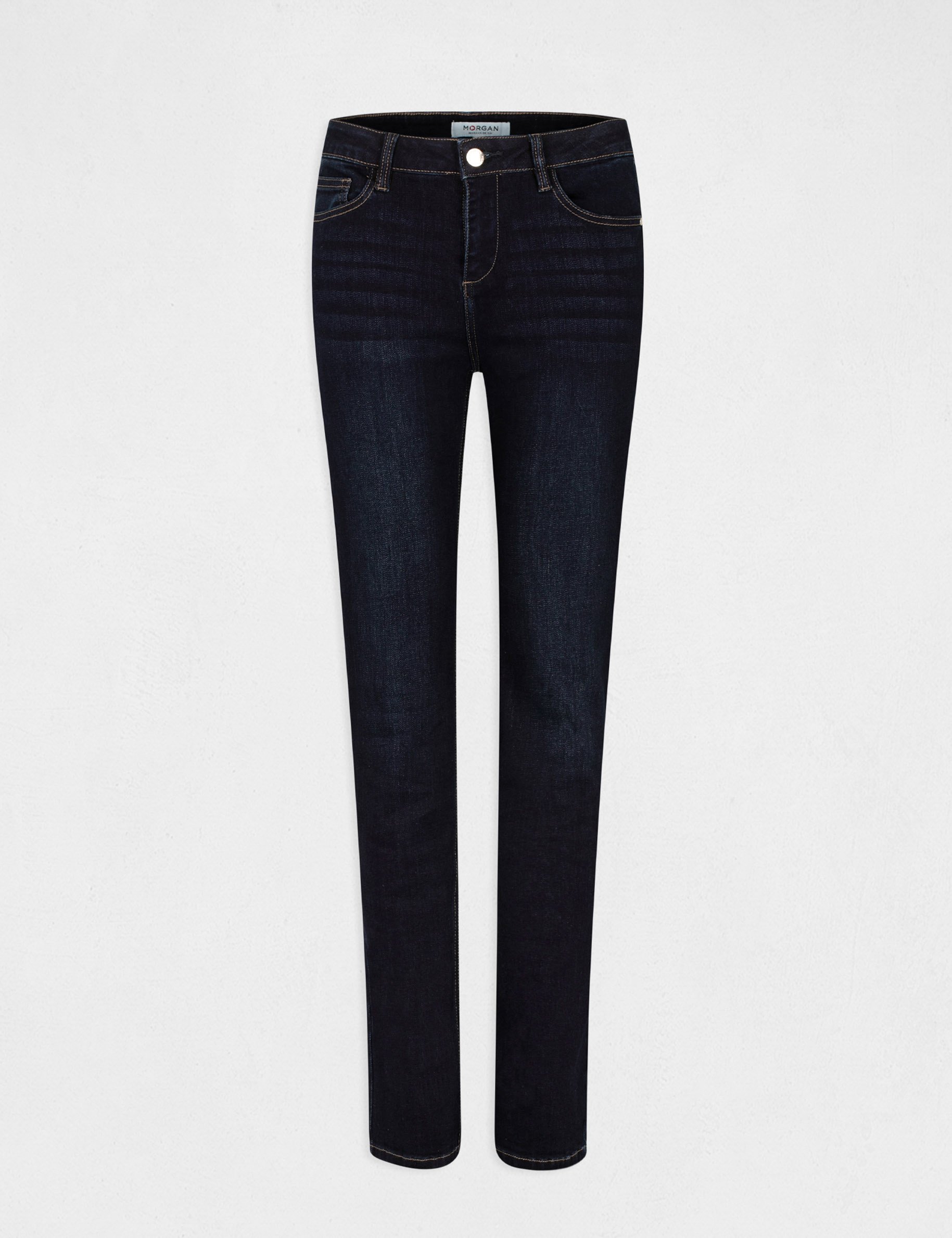 Jeans regular taille standard jean brut femme