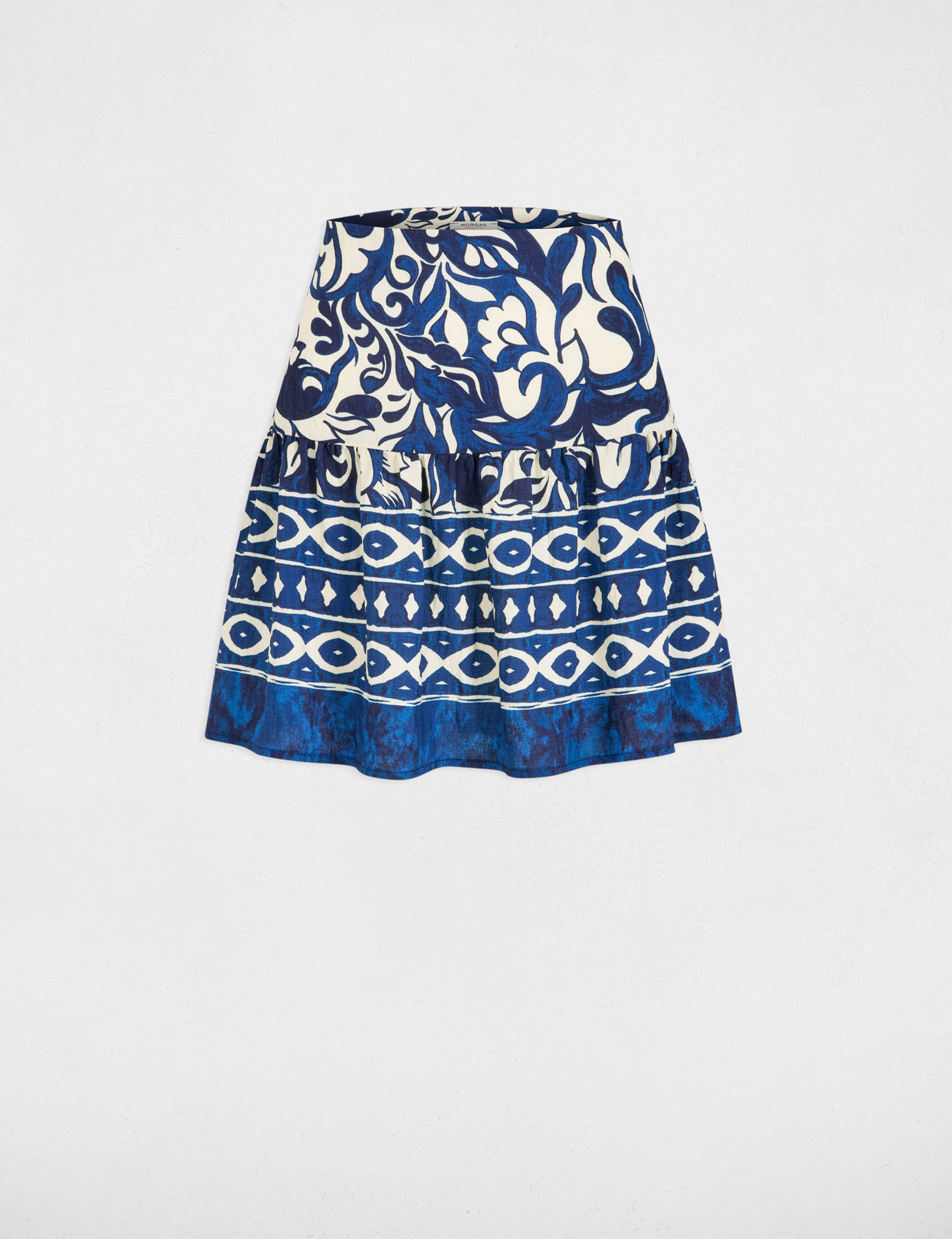 jupe courte imprimee multicolore femme Jupe courte imprimée multicolore femme