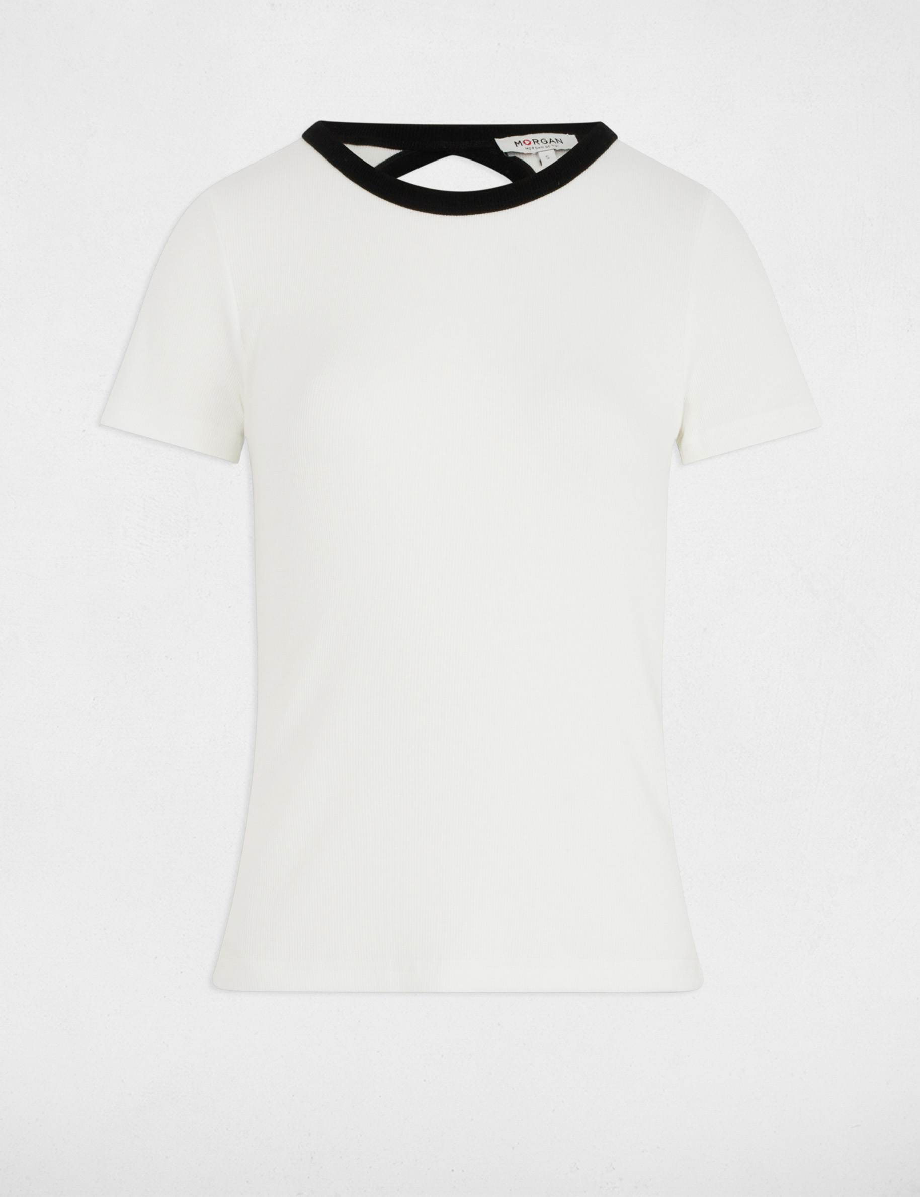 t shirt manches courtes blanc femme T-shirt manches courtes blanc femme