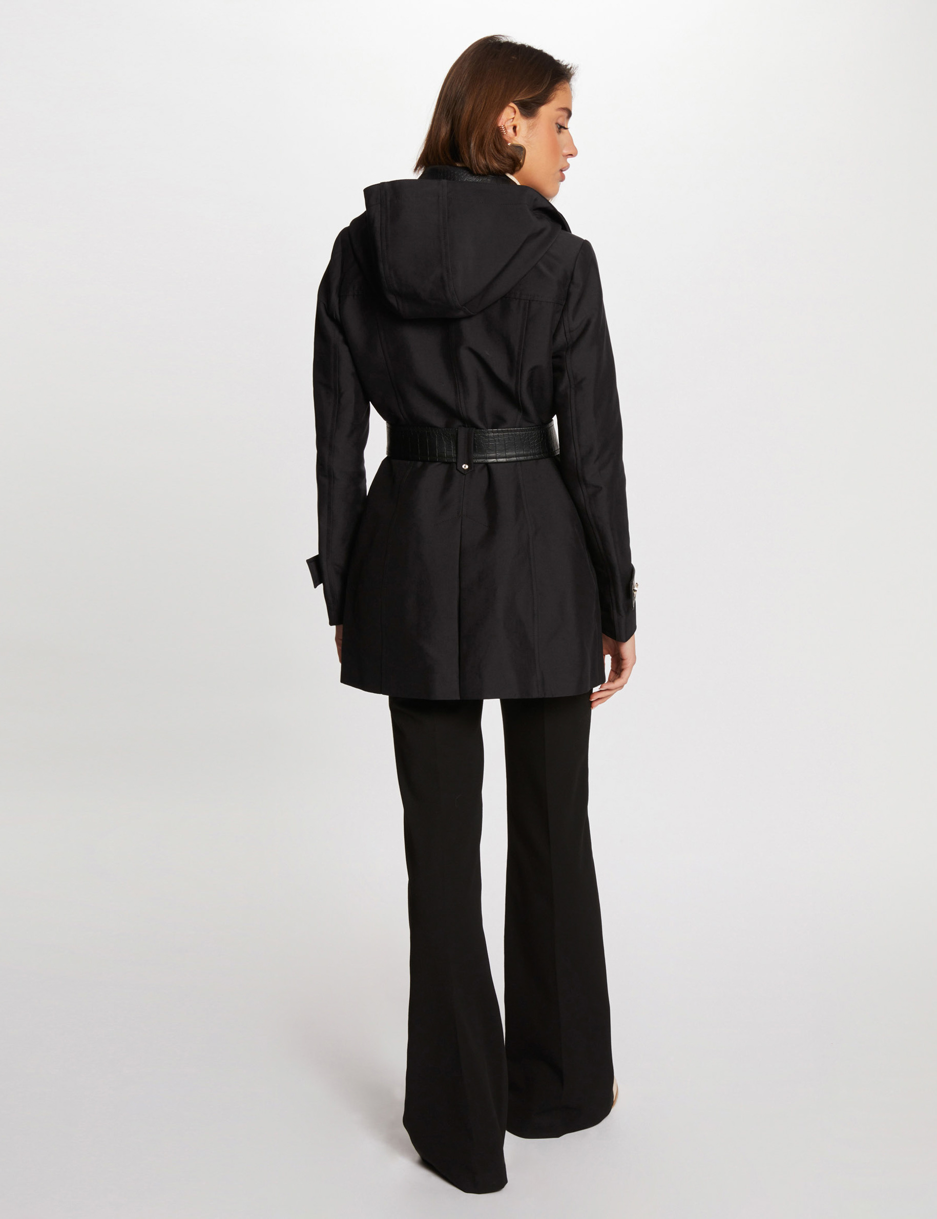 Trench en simili cuir femme best sale