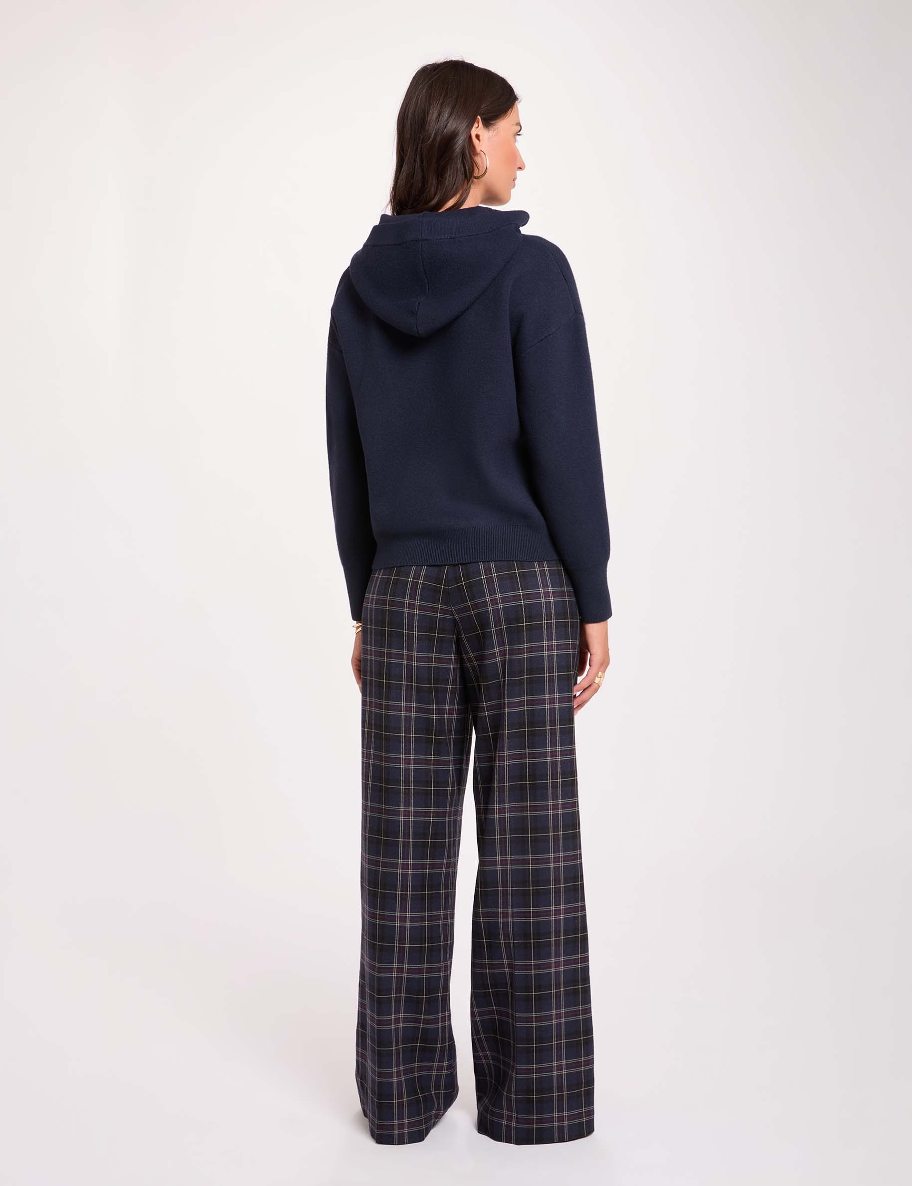 Kapuzensweatshirt marineblau damen