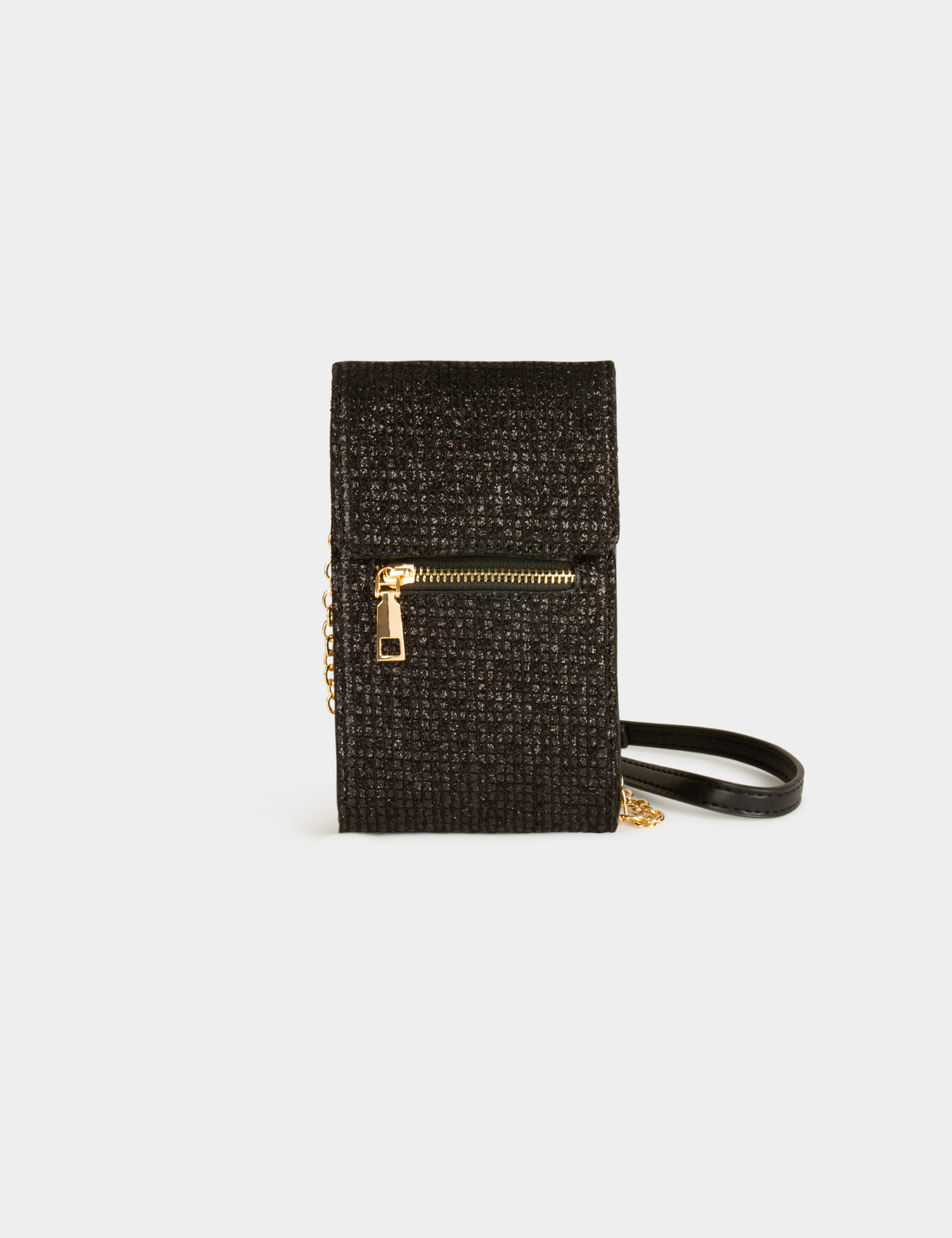 handytasche mit pailletten schwarz damen Handytasche mit Pailletten schwarz damen