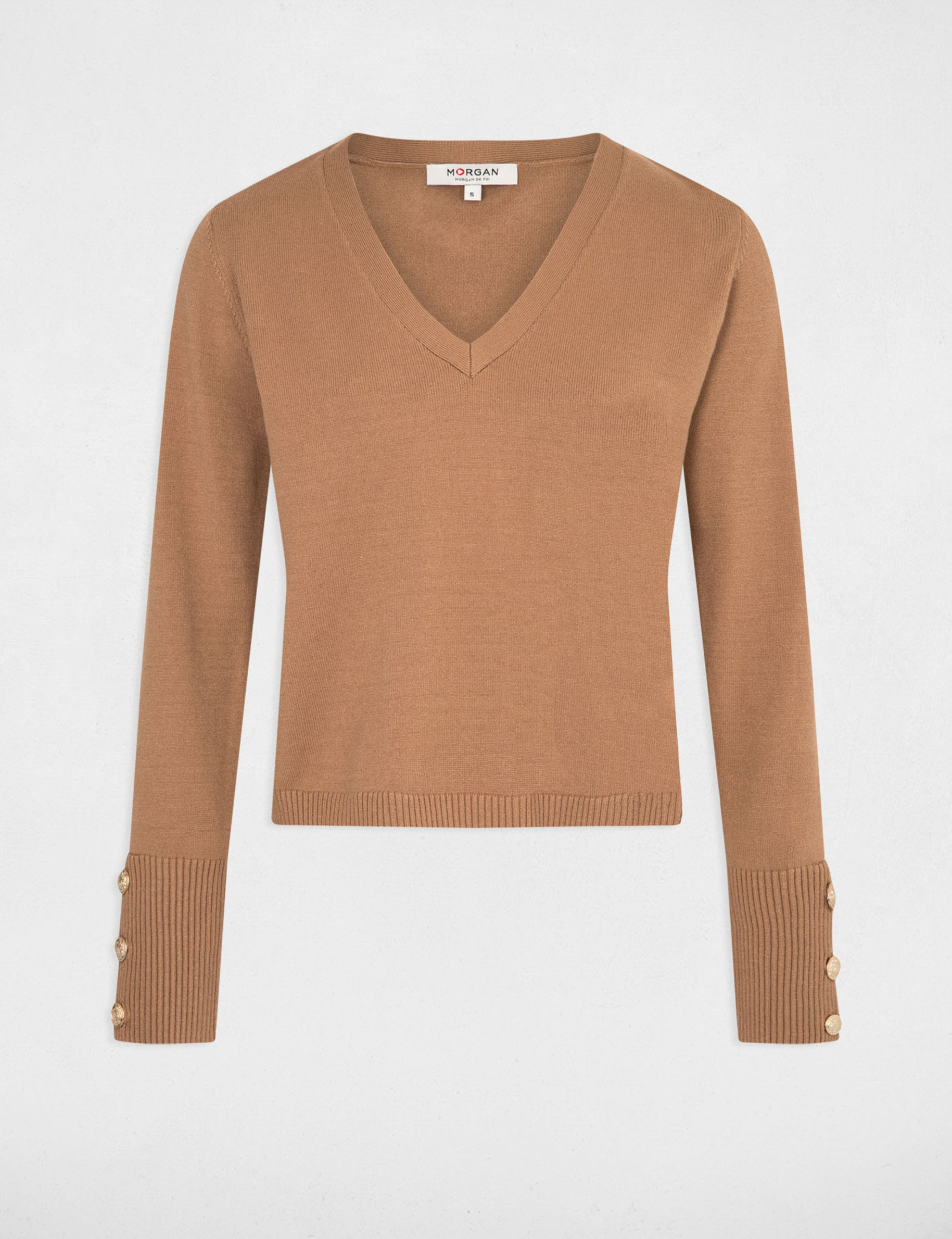 Pull camel femme best sale