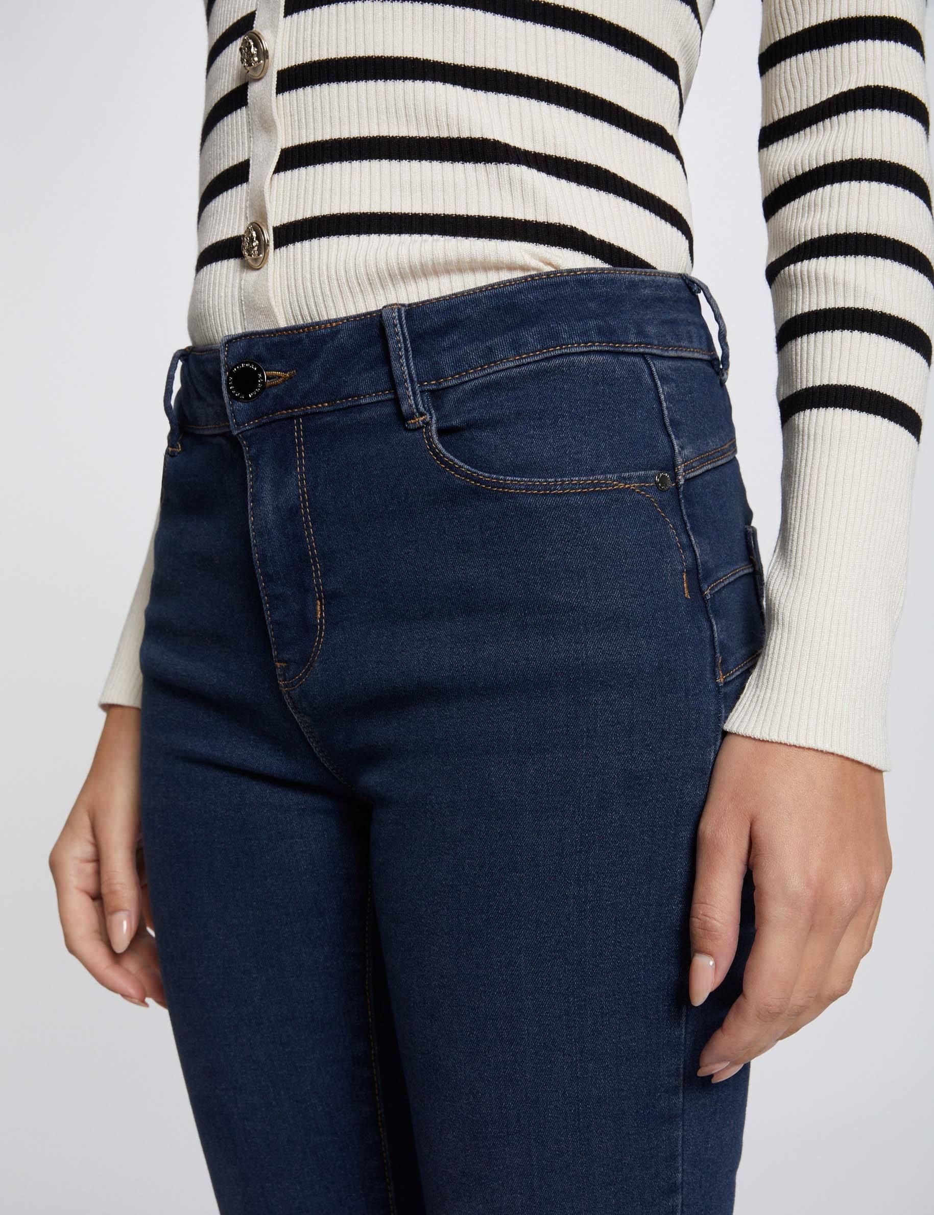 slim jeans in standardgrosse rohes denim damen Slim Jeans in Standardgrösse rohes denim damen